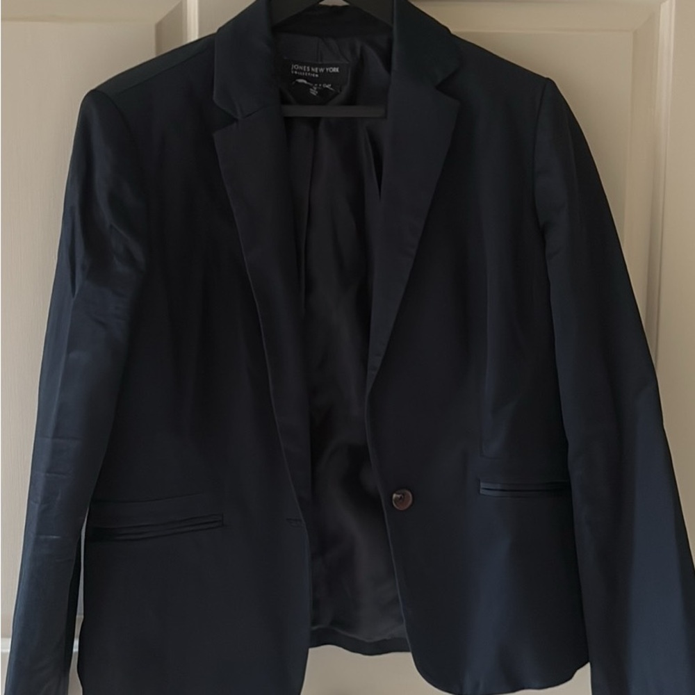 Jones New York Blue Sport Coat Tailored Fit